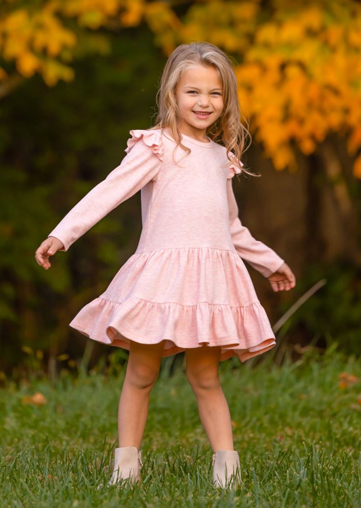 Simply Dandy Sweater Knit Pink Dress