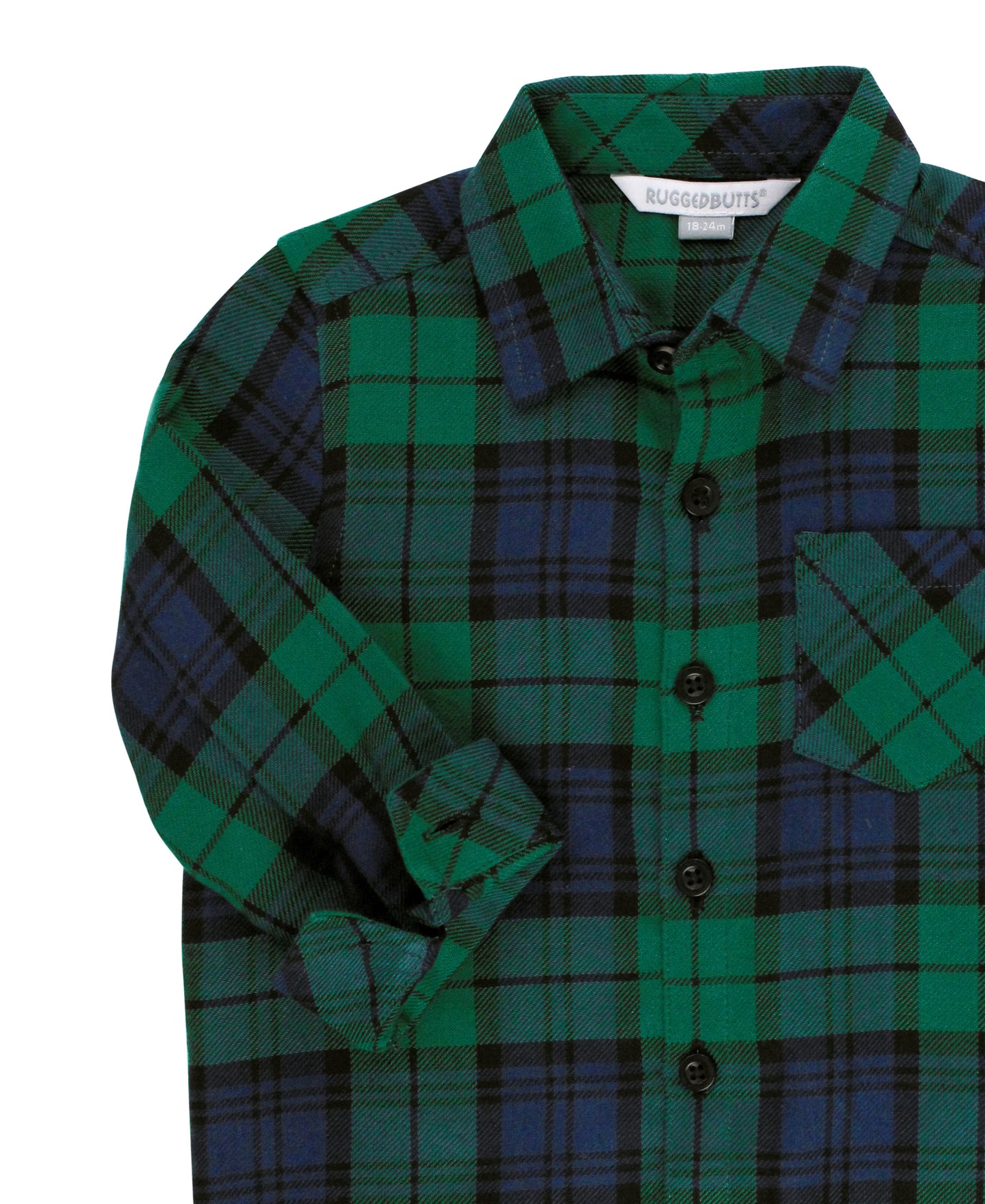 Hunter Plaid Flannel Button-Down Shirt