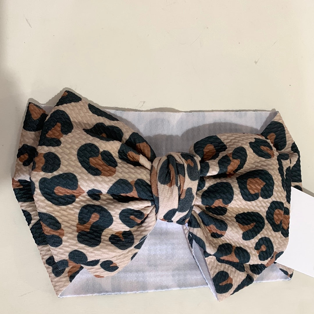 CHEETAH WAFFLE HEADWRAP