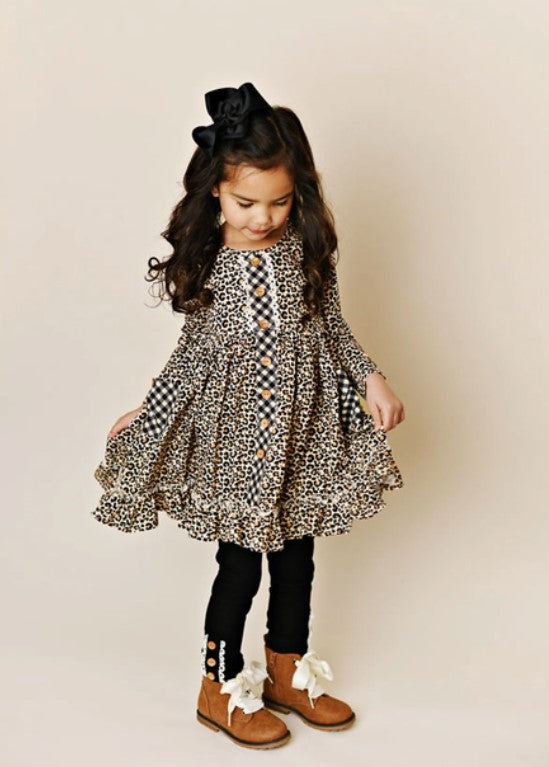 Prim Leopard Pocket Dress