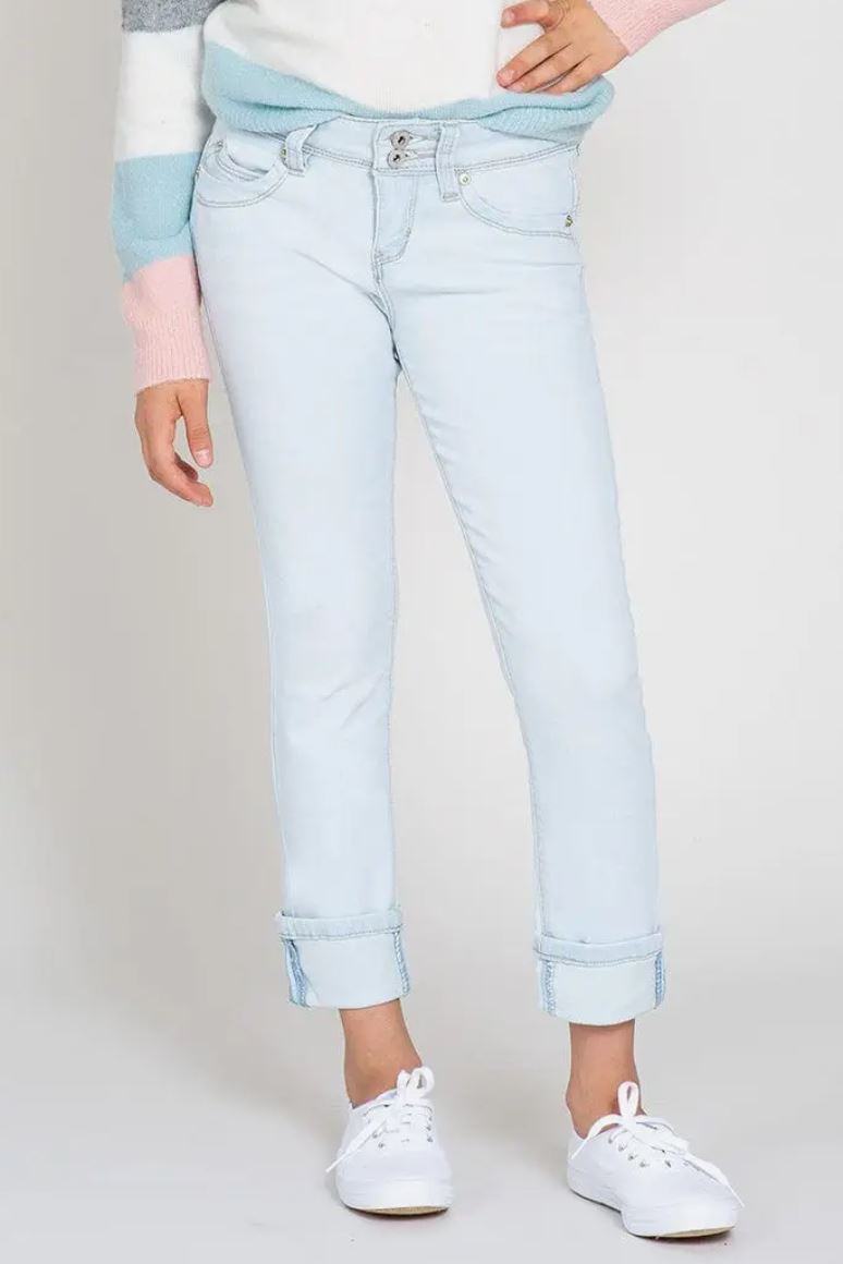 Cuff Denim Skinny Jean for Girls
