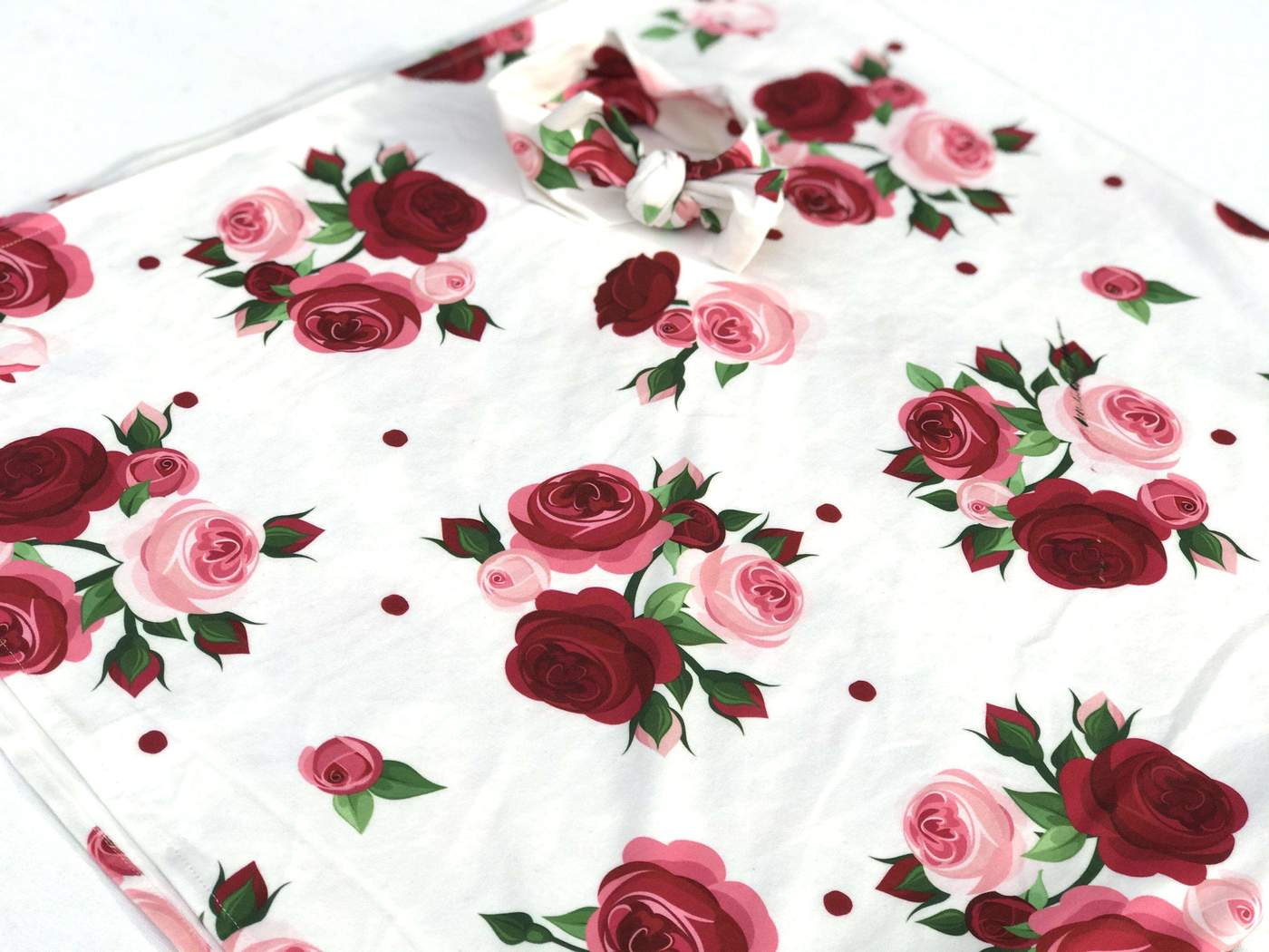 Delicate Red Roses Woman's Robe