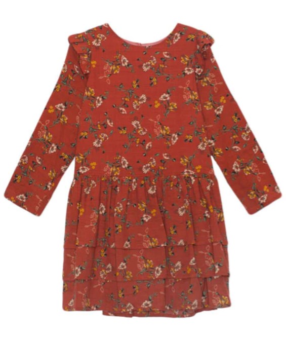 Fall Floral Woven Dress