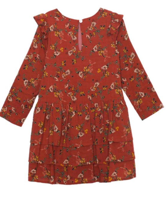 Fall Floral Woven Dress