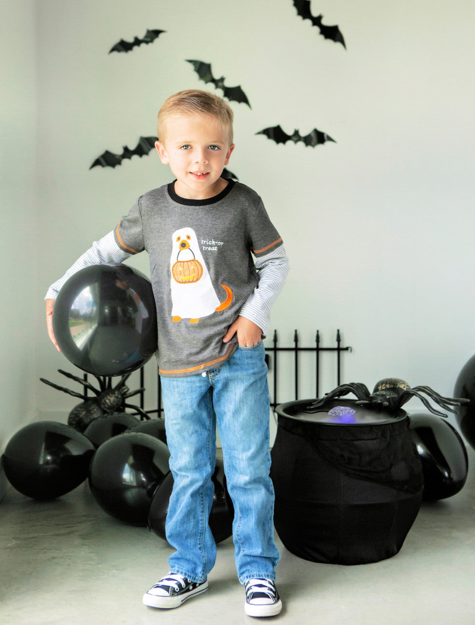 Trick or Treat Ghost Dog Shirt