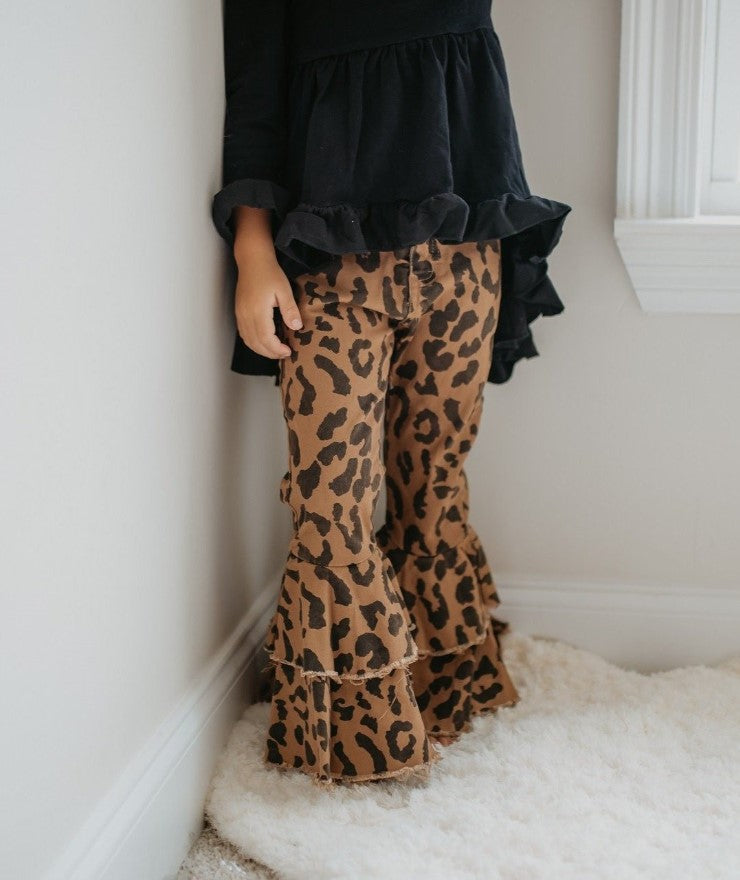 Leopard Double Bell Pants