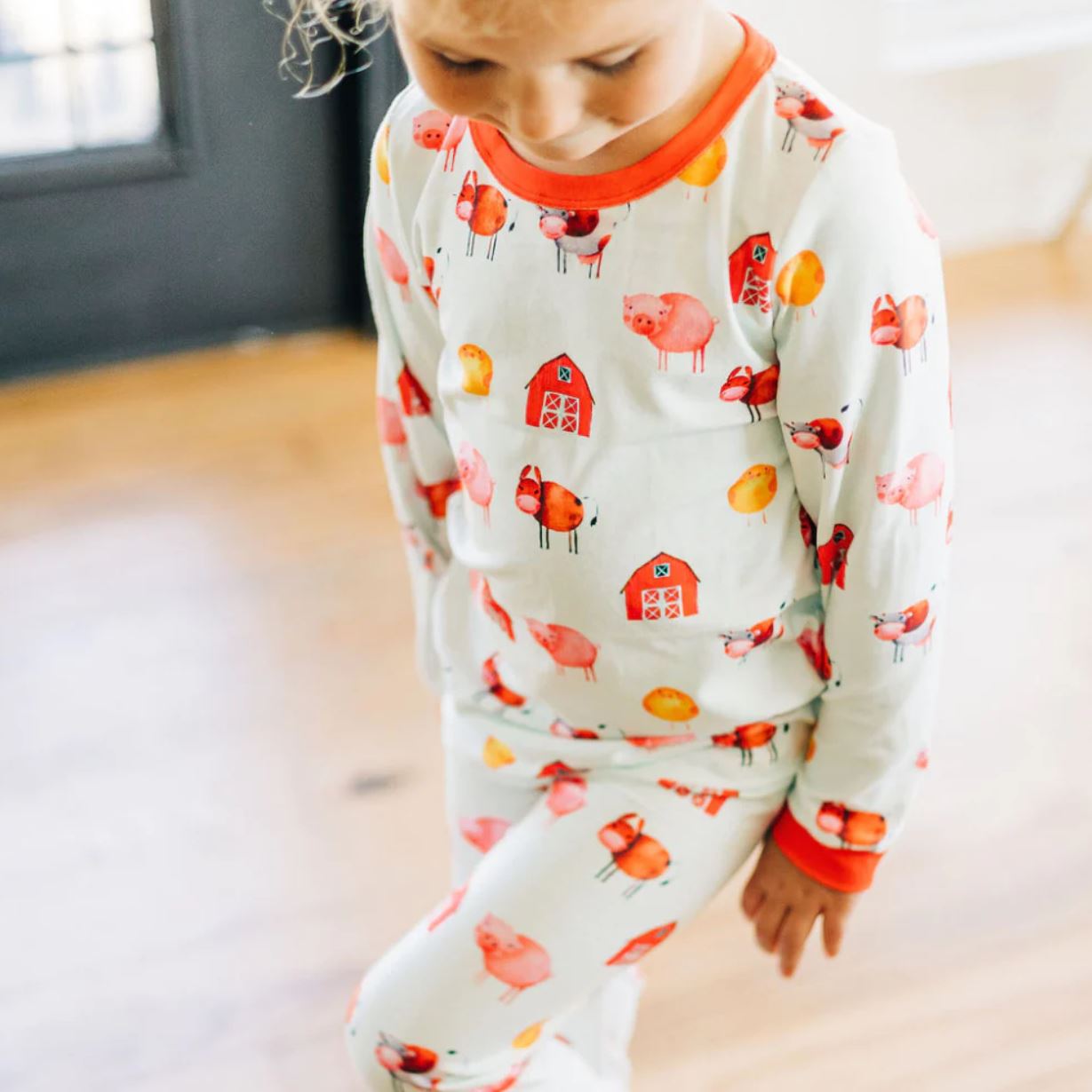 Red Barn Farm Animals ButtFlap pajamas