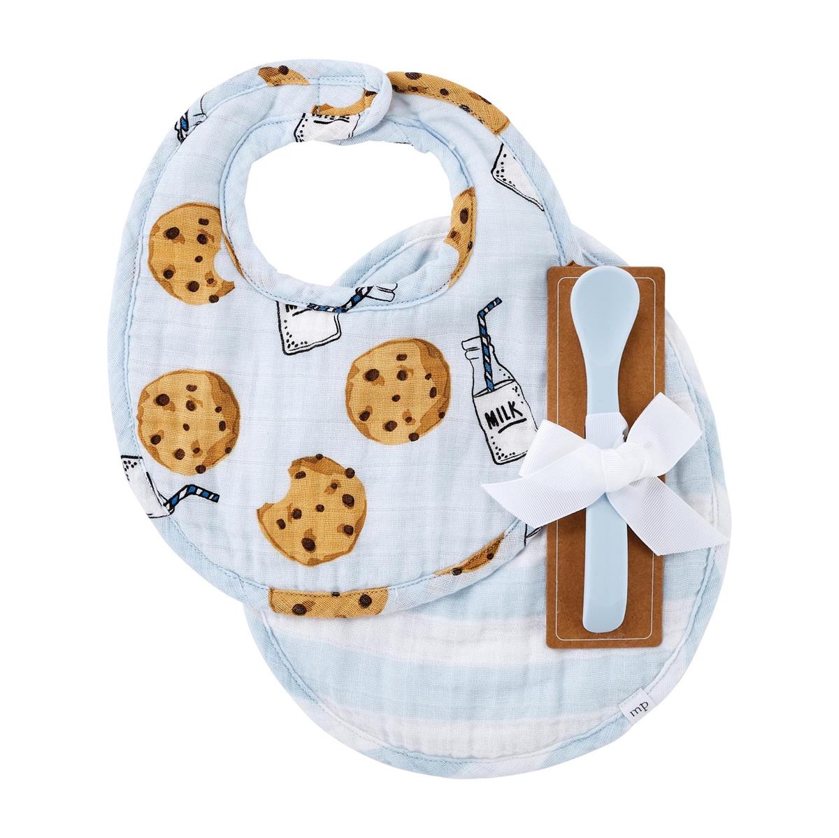 Cookies & Milk Bib and spoon set
