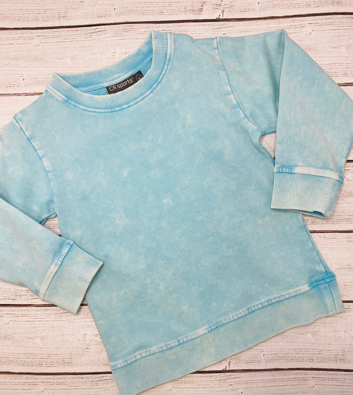 Blue Cloud Wash Sweatshirt