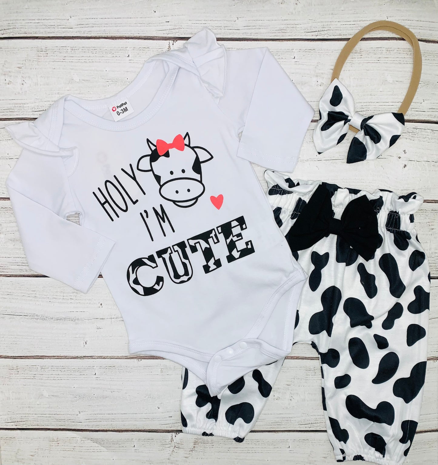 Holy Cow I'm Cute Baby Outfit