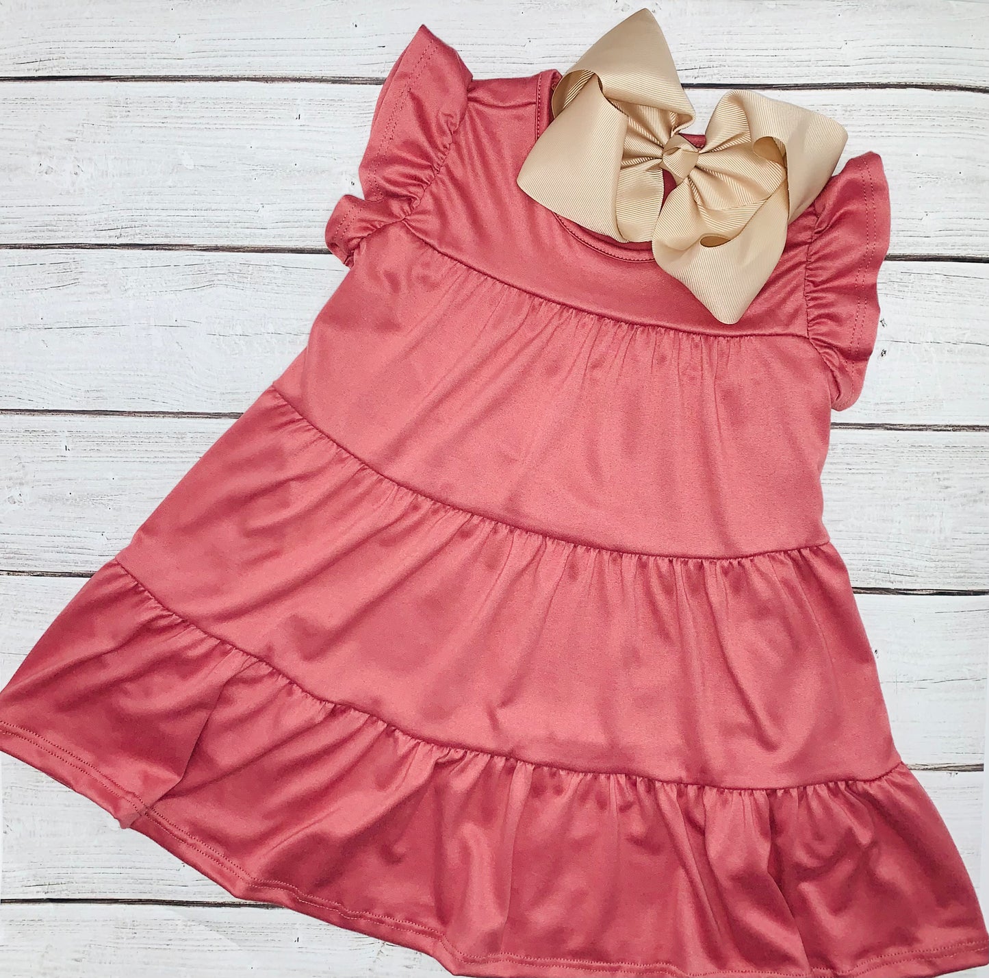Dark Mauve Ruffle Dress