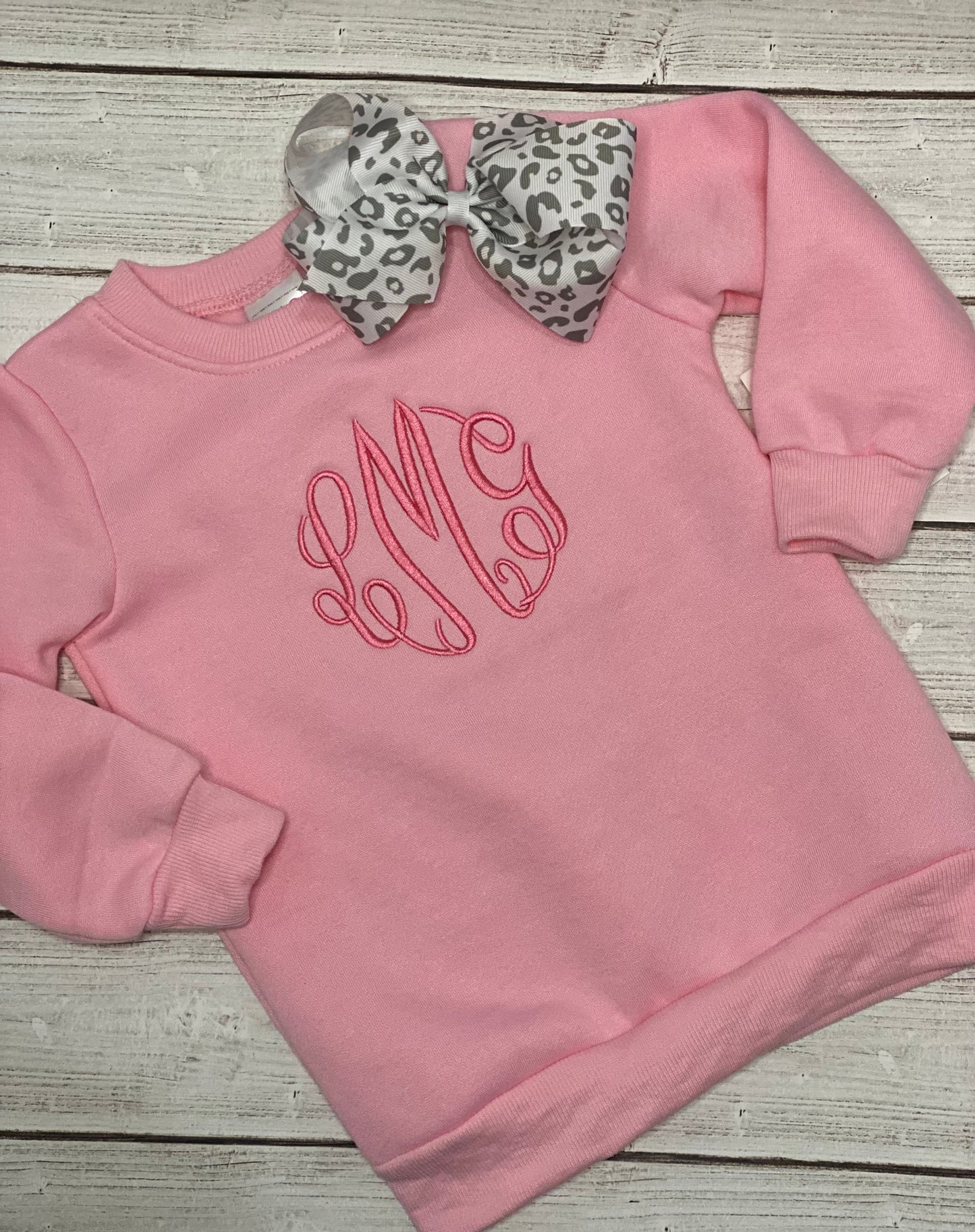 Personalized Long Sleeve Fleece Sweatshirt