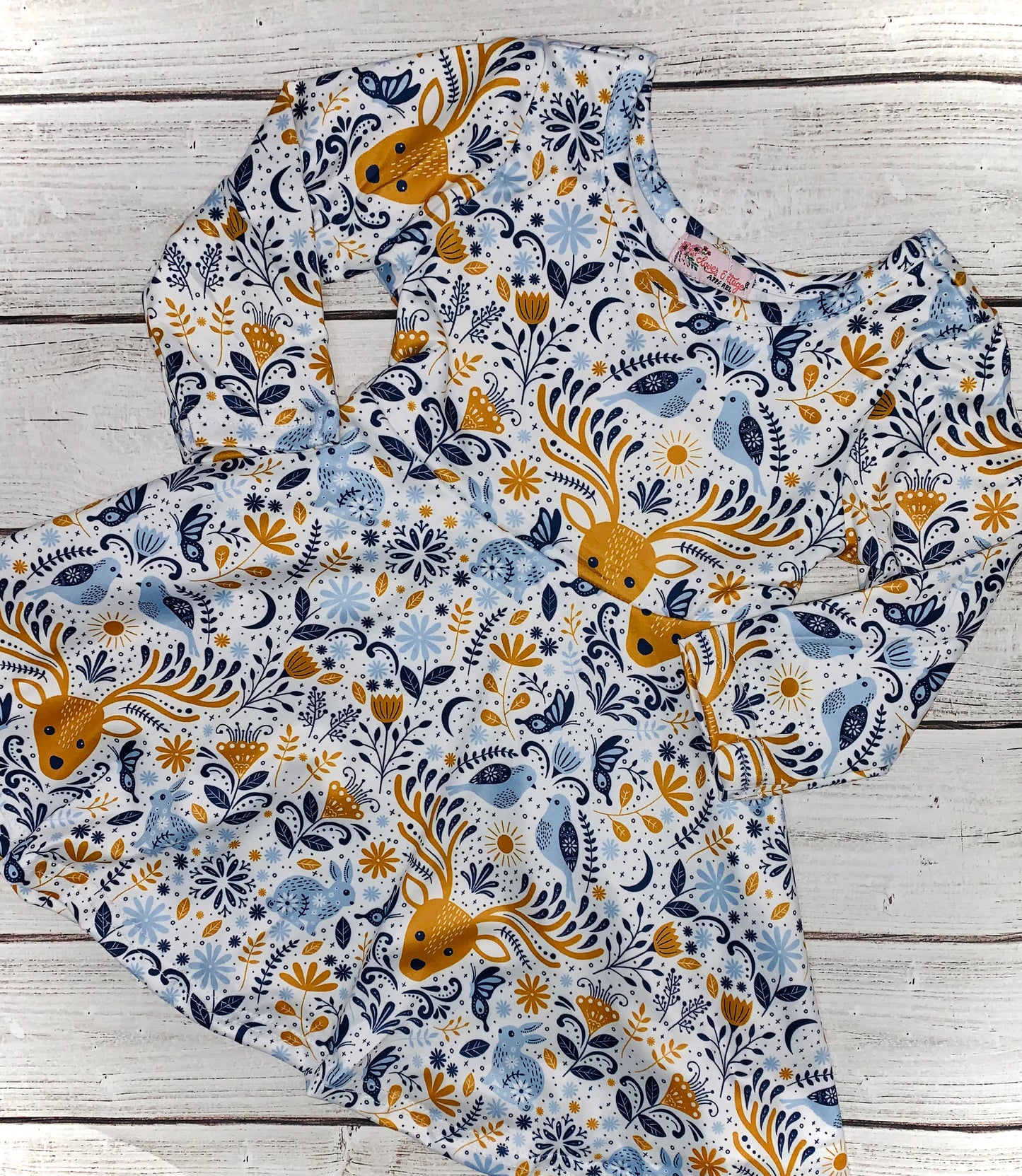 Paisley forest girls dress