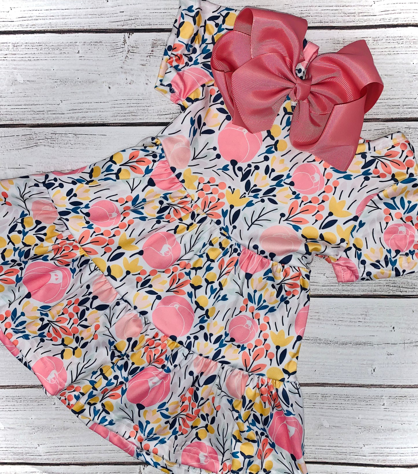 Pink Posies Girls dress