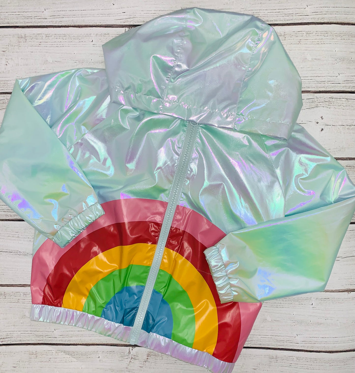 Rainbow Iridescent Windbreaker