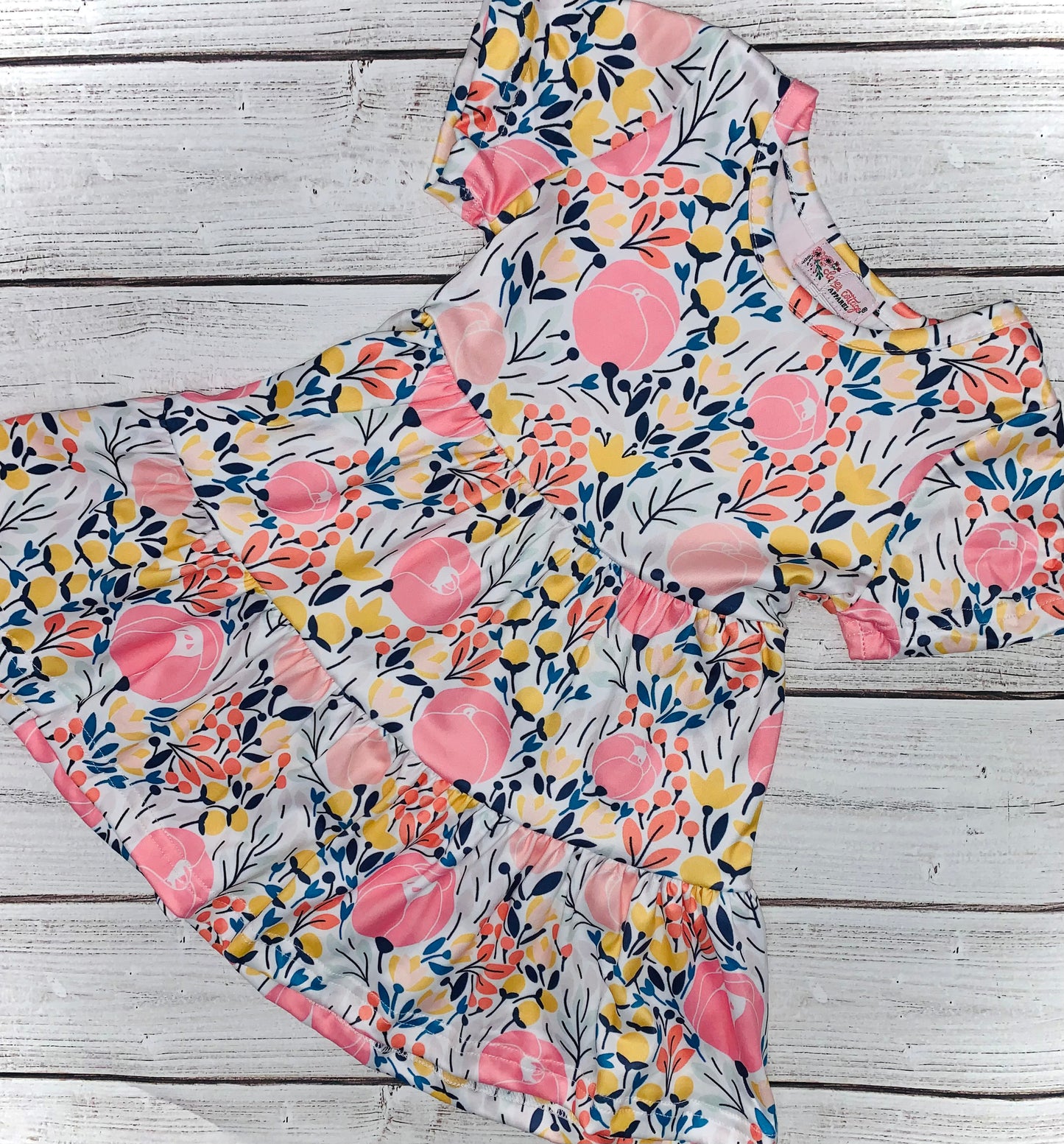 Pink Posies Girls dress
