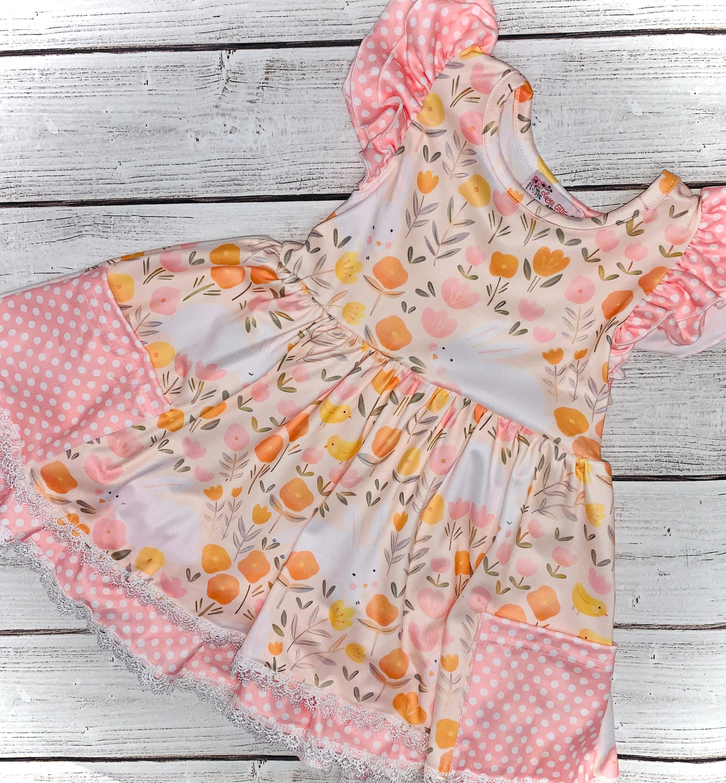 Blush Bunny Girls Dress