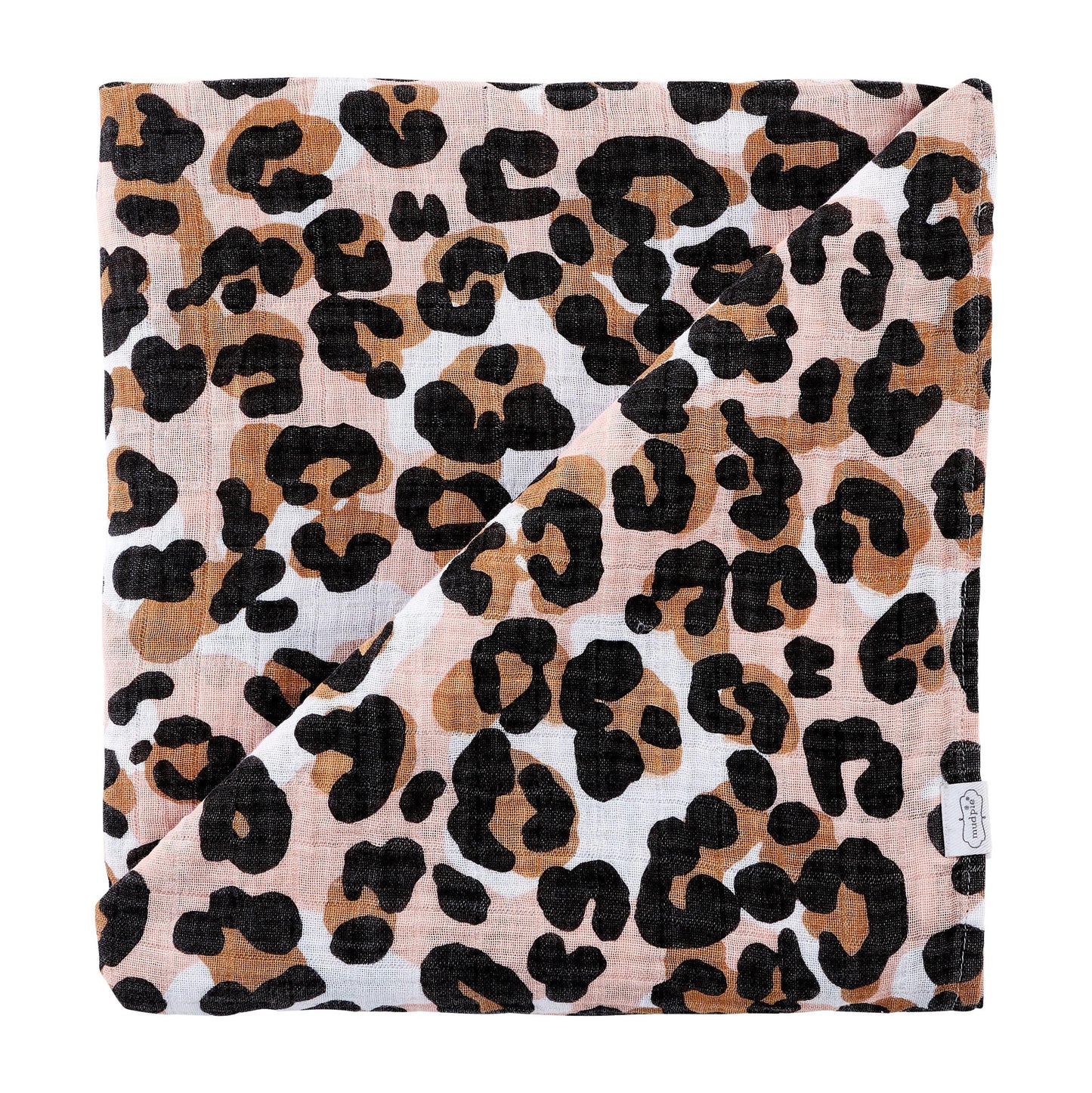 Leopard muslin swaddle