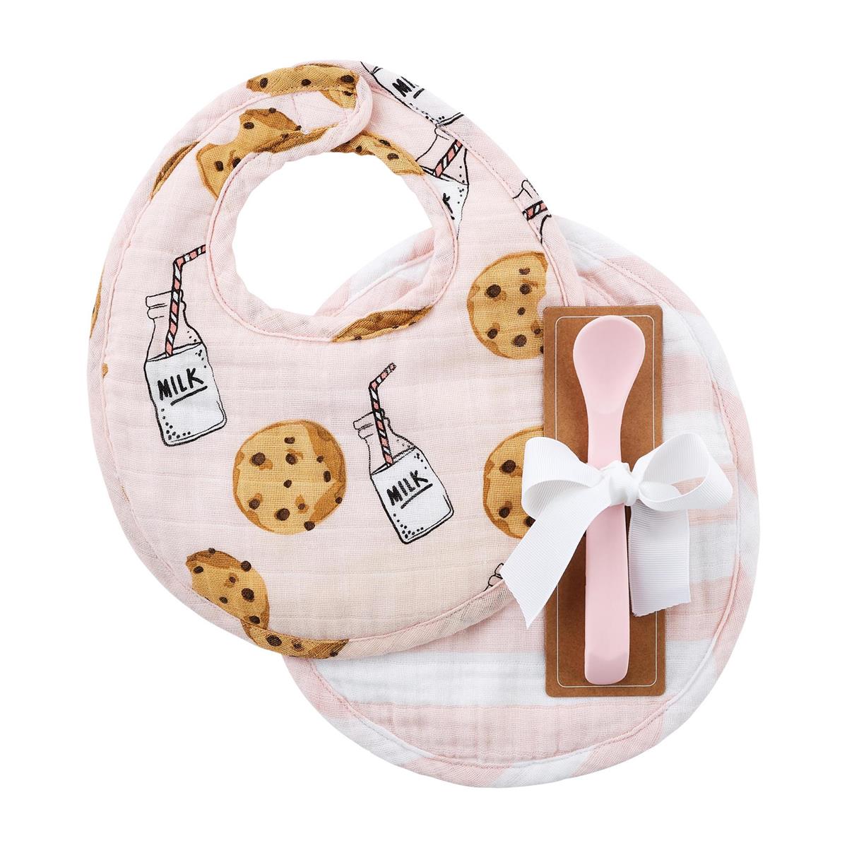 Cookies & Milk Bib and spoon set