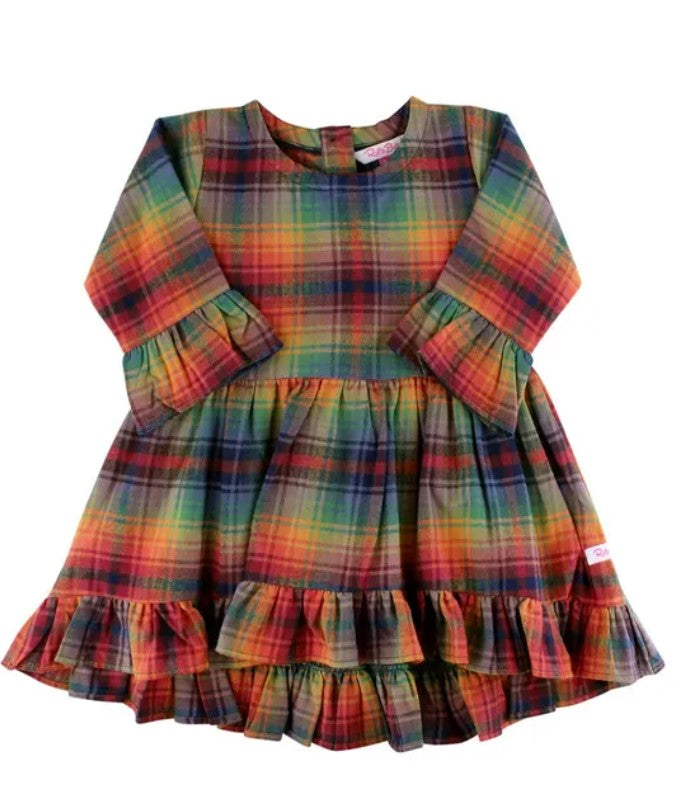 Storybook Plaid Ruffle Tunic Dress