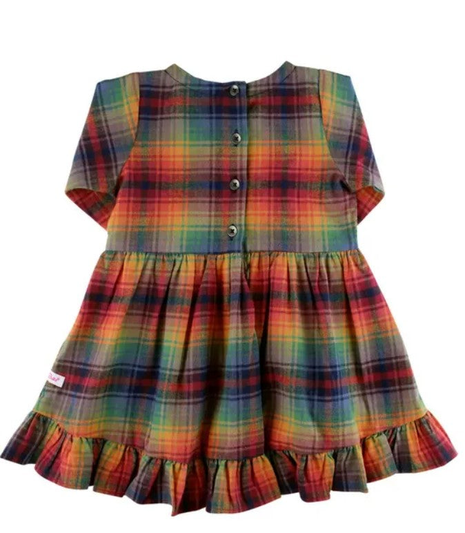 Storybook Plaid Ruffle Tunic Dress