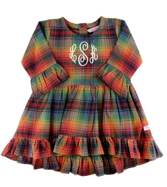 Storybook Plaid Ruffle Tunic Dress
