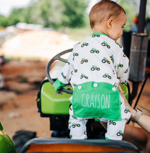 Green Tractor Buttflap Sleeper