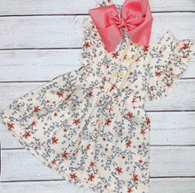 Load image into Gallery viewer, Dainty Floral Print Button Spring Dress