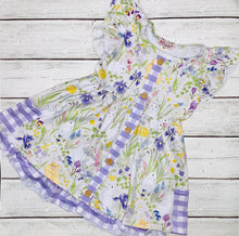 Load image into Gallery viewer, Iris Easter Garden Girls Dress