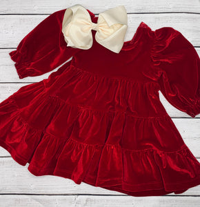 Red Velvet Dress