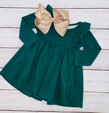 Load image into Gallery viewer, Pine Green Pocket Bella Dress