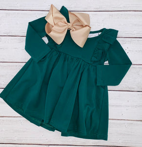 Pine Green Pocket Bella Dress