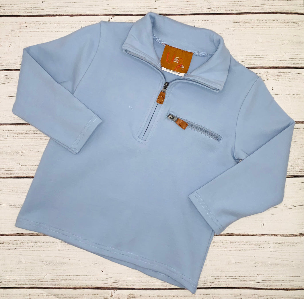 Kingston Zip Pullover - Blue