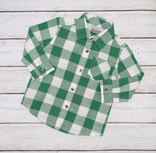 Load image into Gallery viewer, Dark Ivy Plaid Button-Down Shirt
