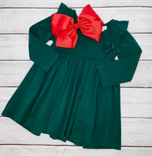 Load image into Gallery viewer, Pine Green Pocket Bella Dress