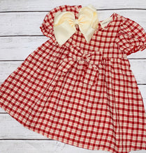 Load image into Gallery viewer, Paisley plaid Woven Red Dress