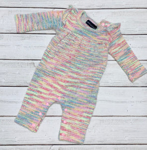 Colorful Knit Romper with Headband