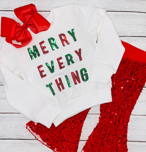 Merry Everything Sequin Sweatshirt