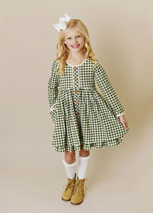 Green Gingham Dress