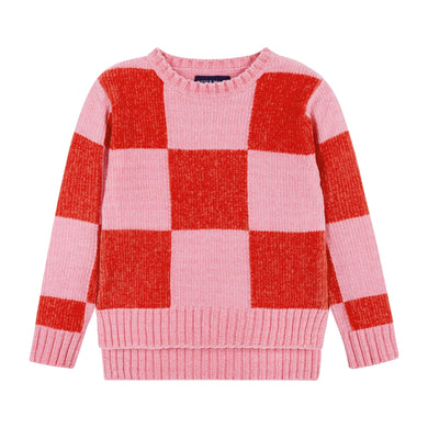 Checker Chenille Sweater