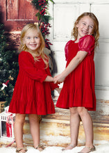 Load image into Gallery viewer, Red Velvet Dress