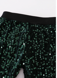 Forest Green Sequin Sparkle Pants