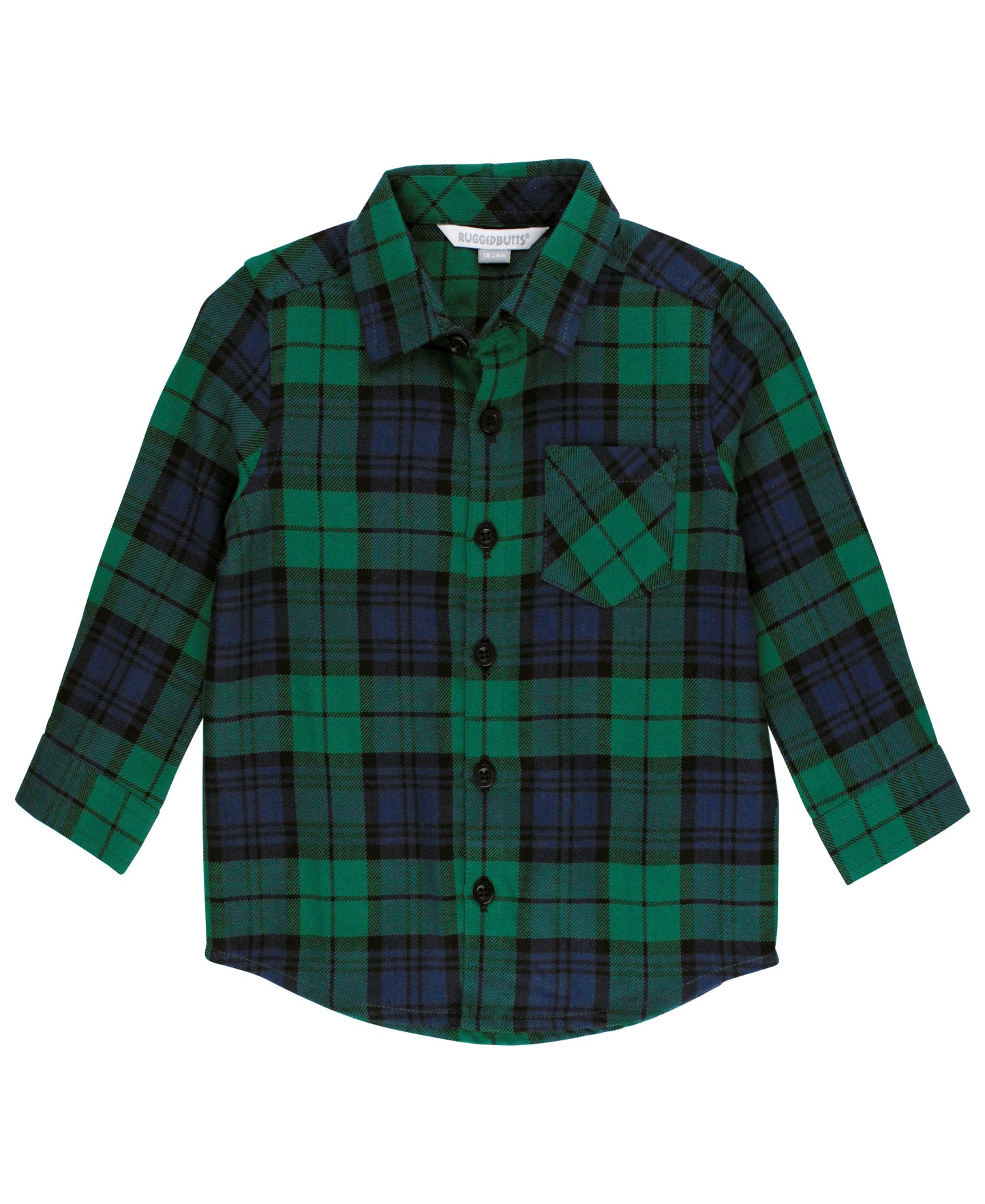 Hunter Plaid Flannel Button-Down Shirt
