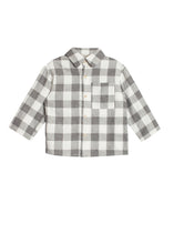 Load image into Gallery viewer, Grey Check Flannel Shirt