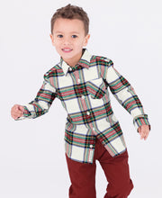 Load image into Gallery viewer, Good Tidings Plaid Button-Down Shirt