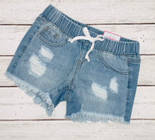 Load image into Gallery viewer, Distressed Denim Shorts