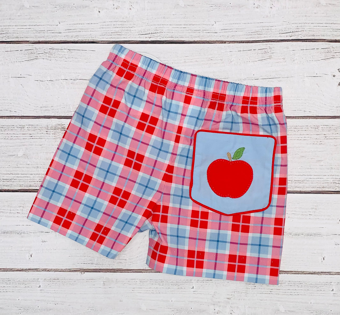 Blue & Red Apple Shorts