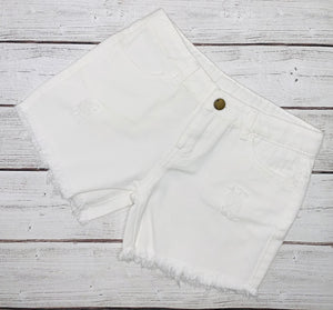 White Demin Shorts