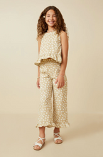 Load image into Gallery viewer, Khaki Flower Wide Leg Pants