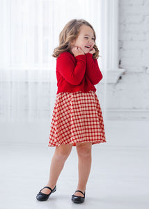 Paisley Attached Sweater Chenille Dress